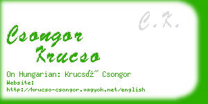 csongor krucso business card